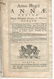 1710 English Act Reign of Queen Anne