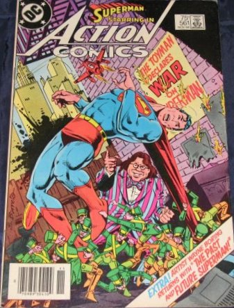 Action Comics (1st Series) #561: The Great Toyman Trivia Contest!; The Past and Future Superman!