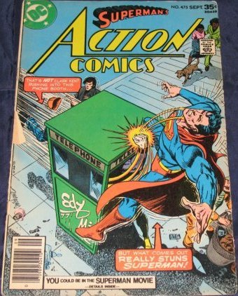 Action Comics (1st Series) #475: The Super-Hero Who Refused to Hang Up His Boots!; Lori Lemaris: The Weak Link!!