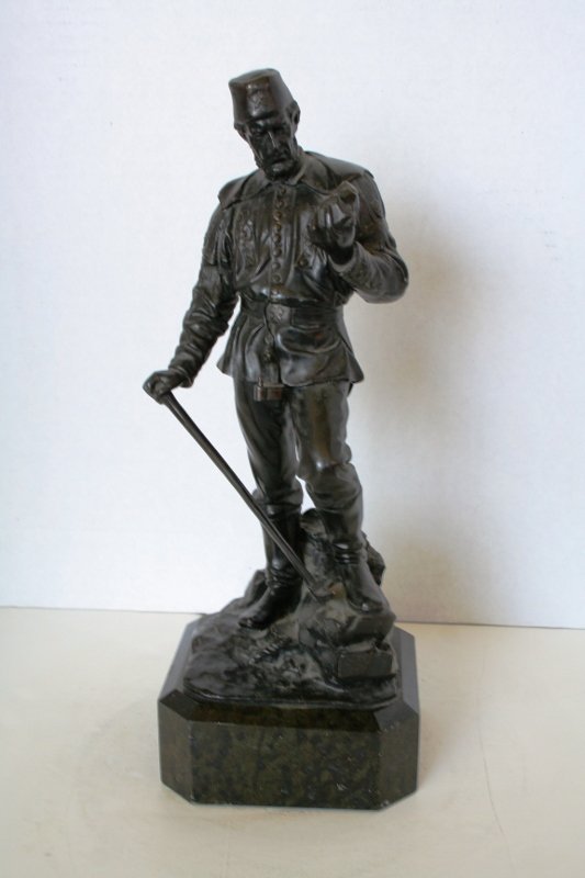 Antique Bronze Figure of a Russian Miner (1 of 1)