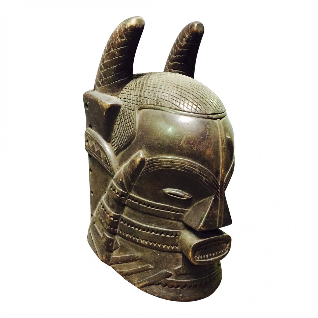 Ivory Coast Senufo helmet mask (1 of 3)