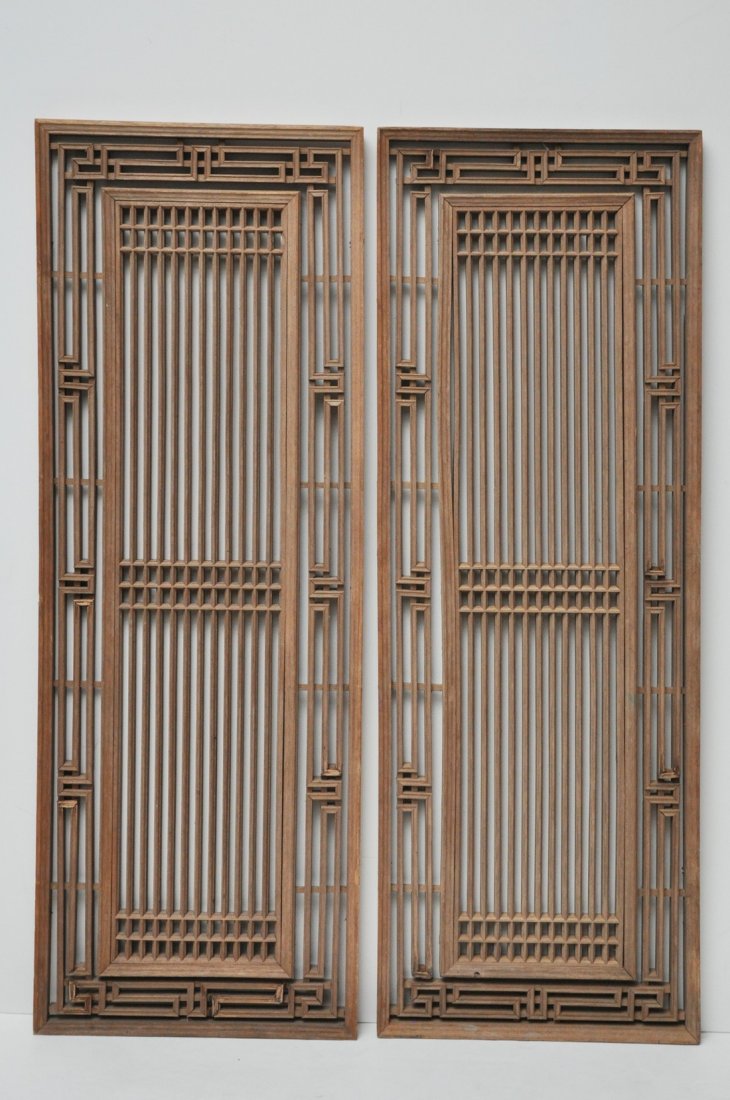 Pair of Lattice Window Panels from Fujian Province (1 of 9)
