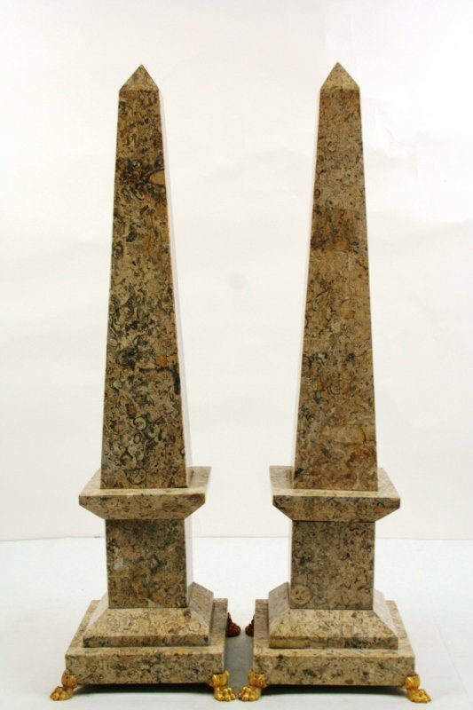 Pair of Egyptian Style Obelisks (1 of 1)