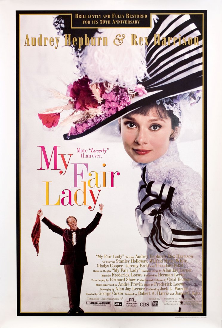 My Fair Lady R1994 American One Sheet Poster (1 of 1)