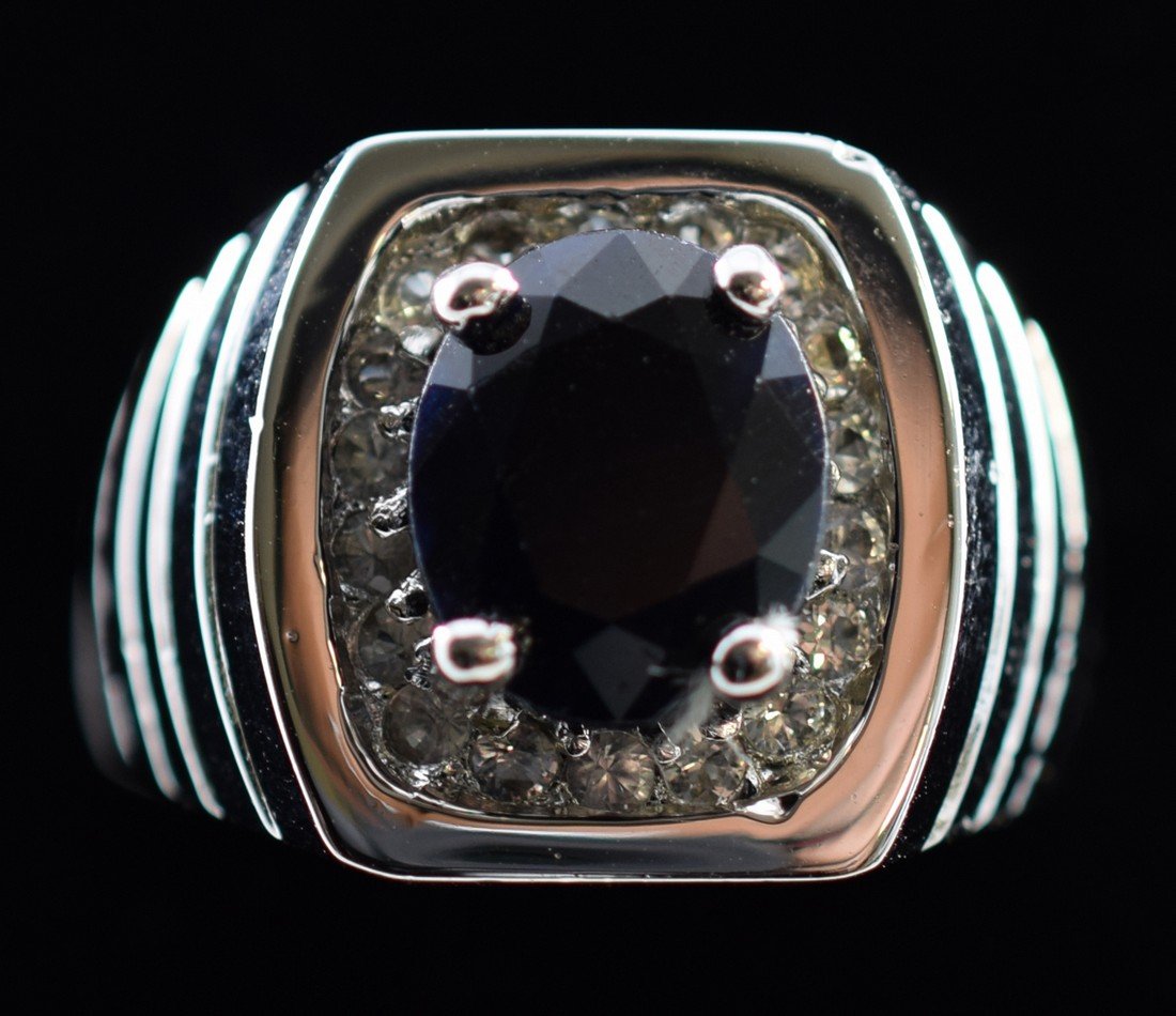 Blue Sapphire Silver Ring (1 of 1)