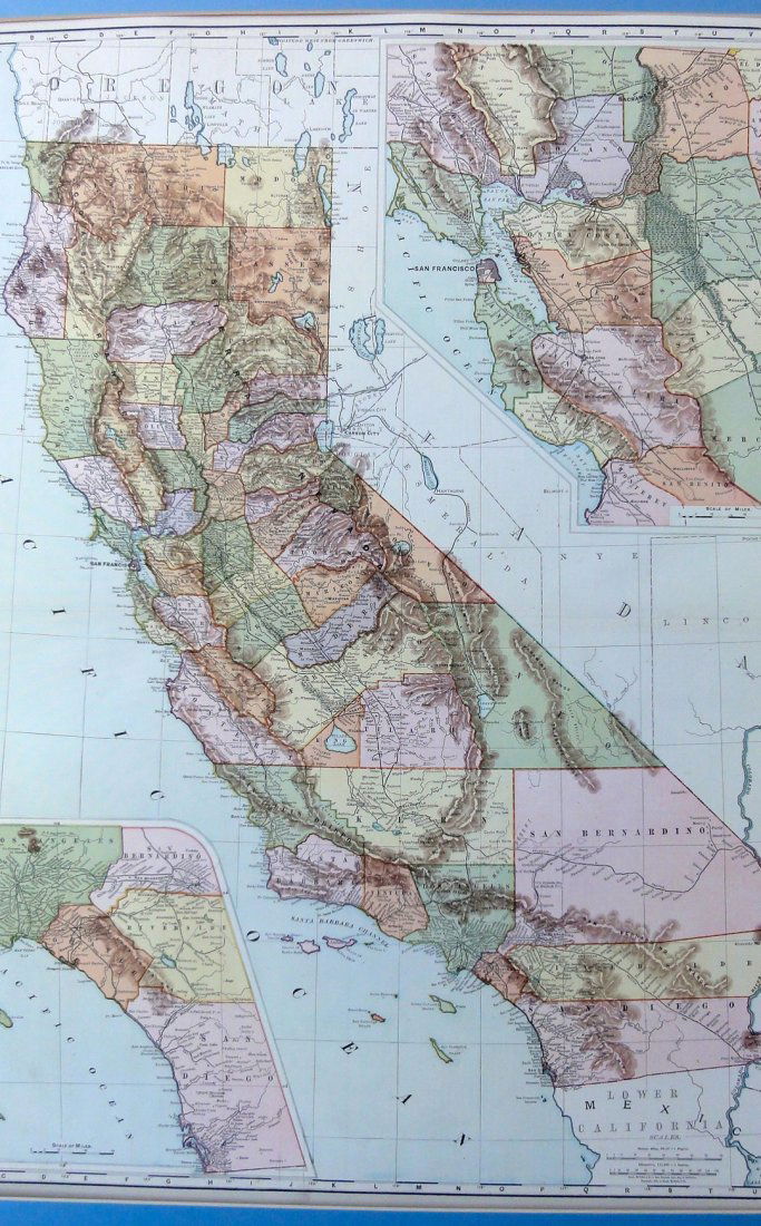 Map of California, 1895 (1 of 10)