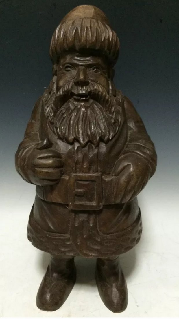 Carved Wood Santa Claus (1 of 6)