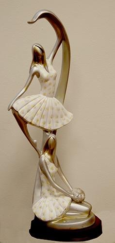 HAND PAINTED DANCING DECORATIVE FIGURINES (1 of 4)