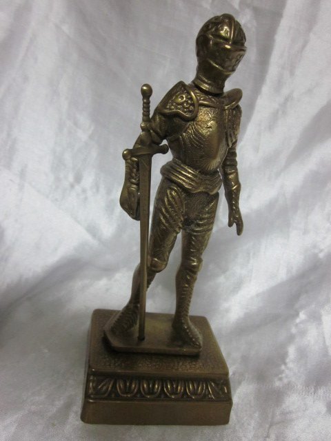 Standing Knight Petrol Table Lighter Statue © 1950’s (1 of 4)