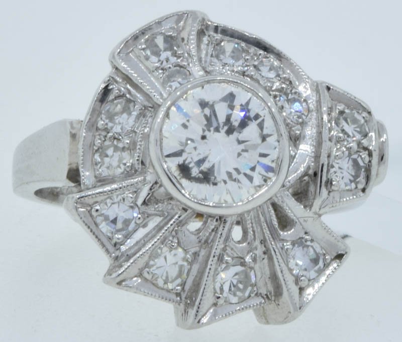 platinum retro diamond ring (1 of 3)
