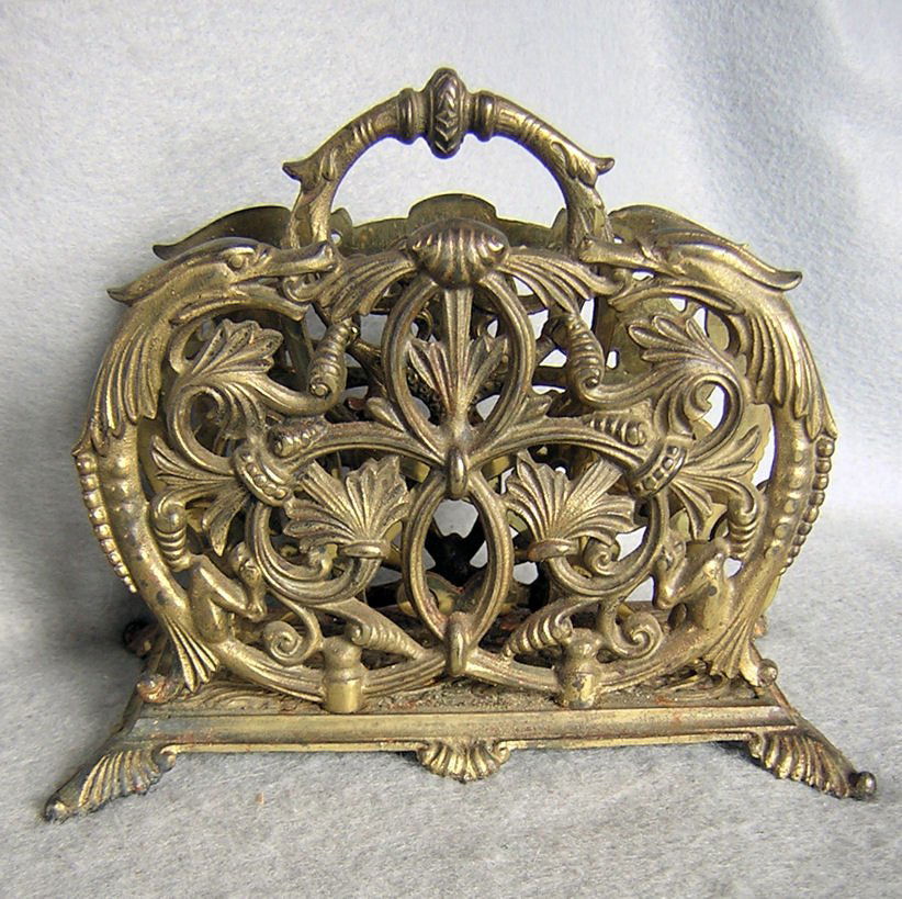 c1880 Victorian Gothic Desk Letter Holder with (1 of 4)