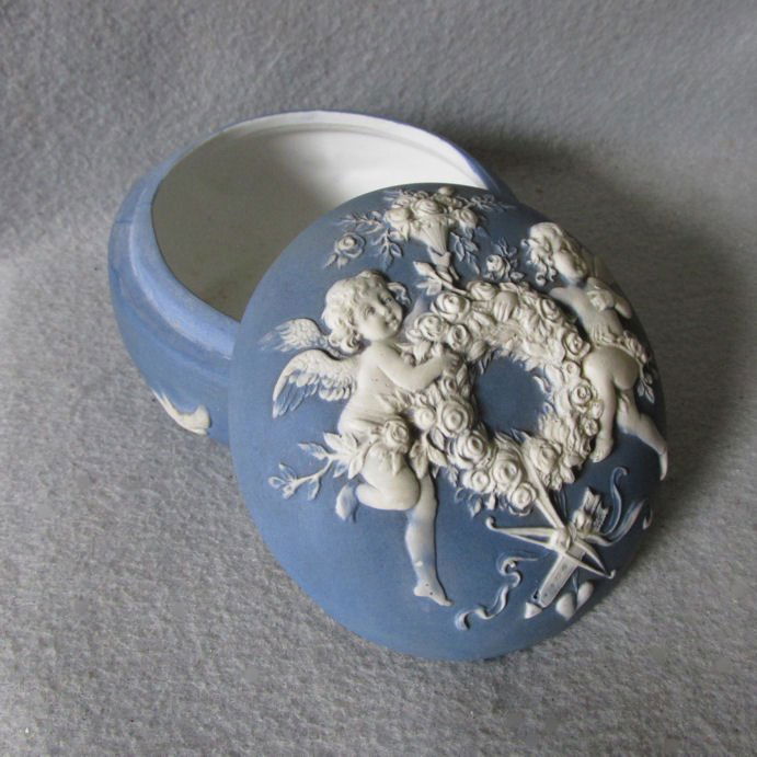 Antique Victorian Cherub Angel & Fairy Jasperware (1 of 4)