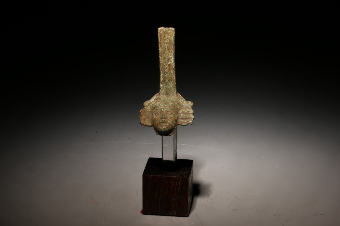 Roman Bronze Vessel Handle 2nd – 3rd Century A.D. (1 of 3)