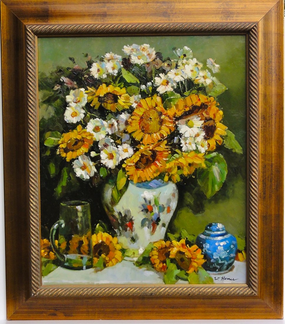 Sunflowers Still Life with Vase (1 of 4)