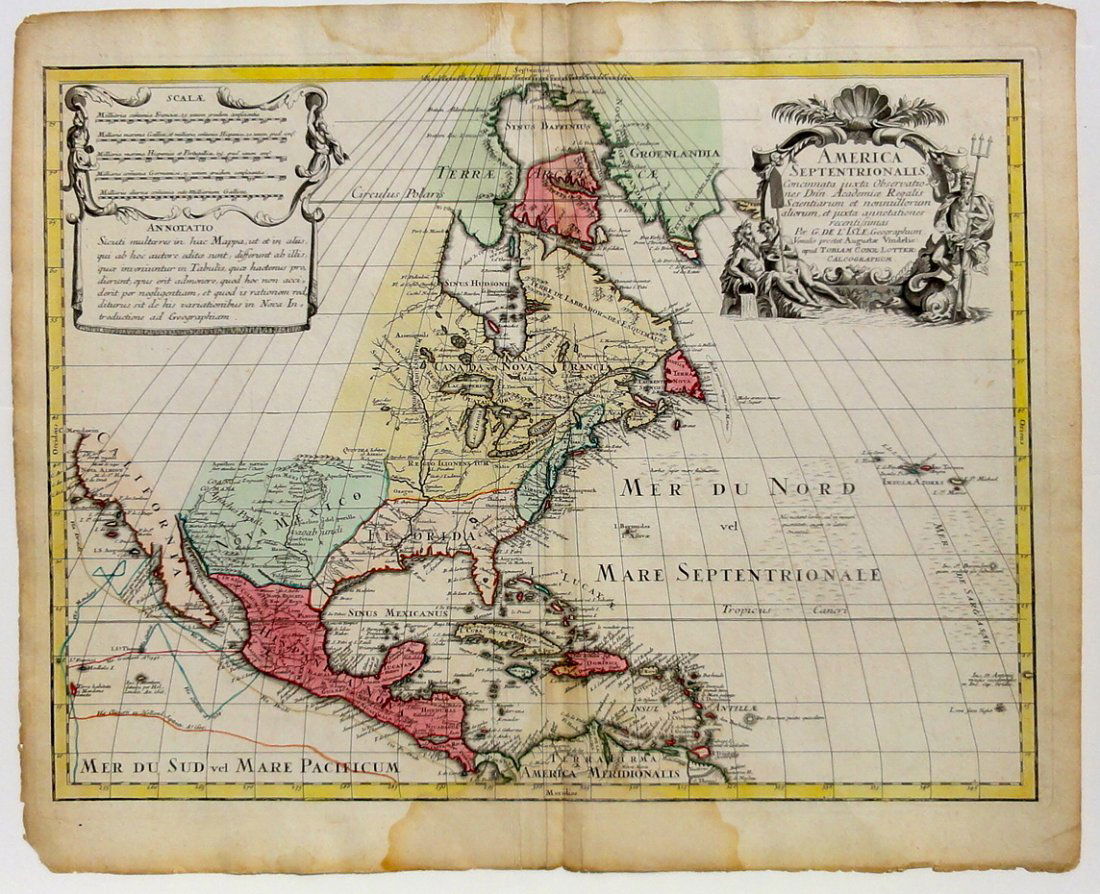America by Lotter, 1760 (California as Island) (1 of 6)