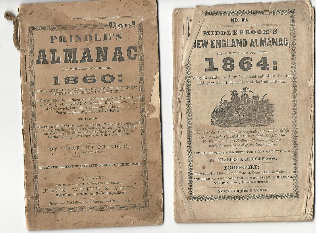 Two Civil War Era American Almanacs (1 of 2)