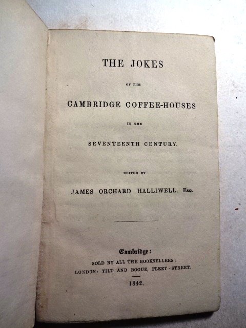 1842 The Jokes of the Cambridge Coffee House in (1 of 2)