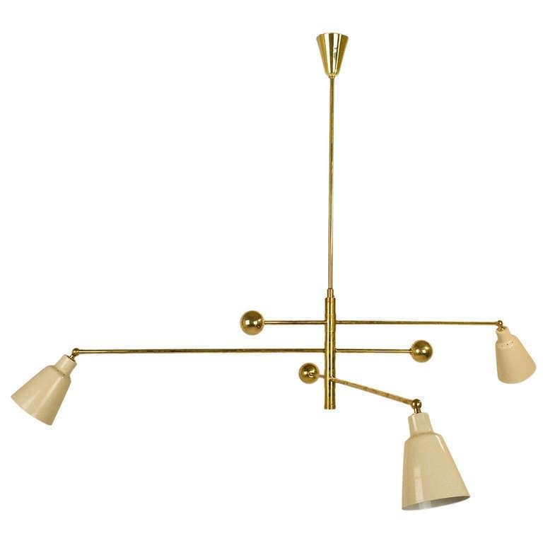 Italian Counterweight Chandelier (1 of 5)
