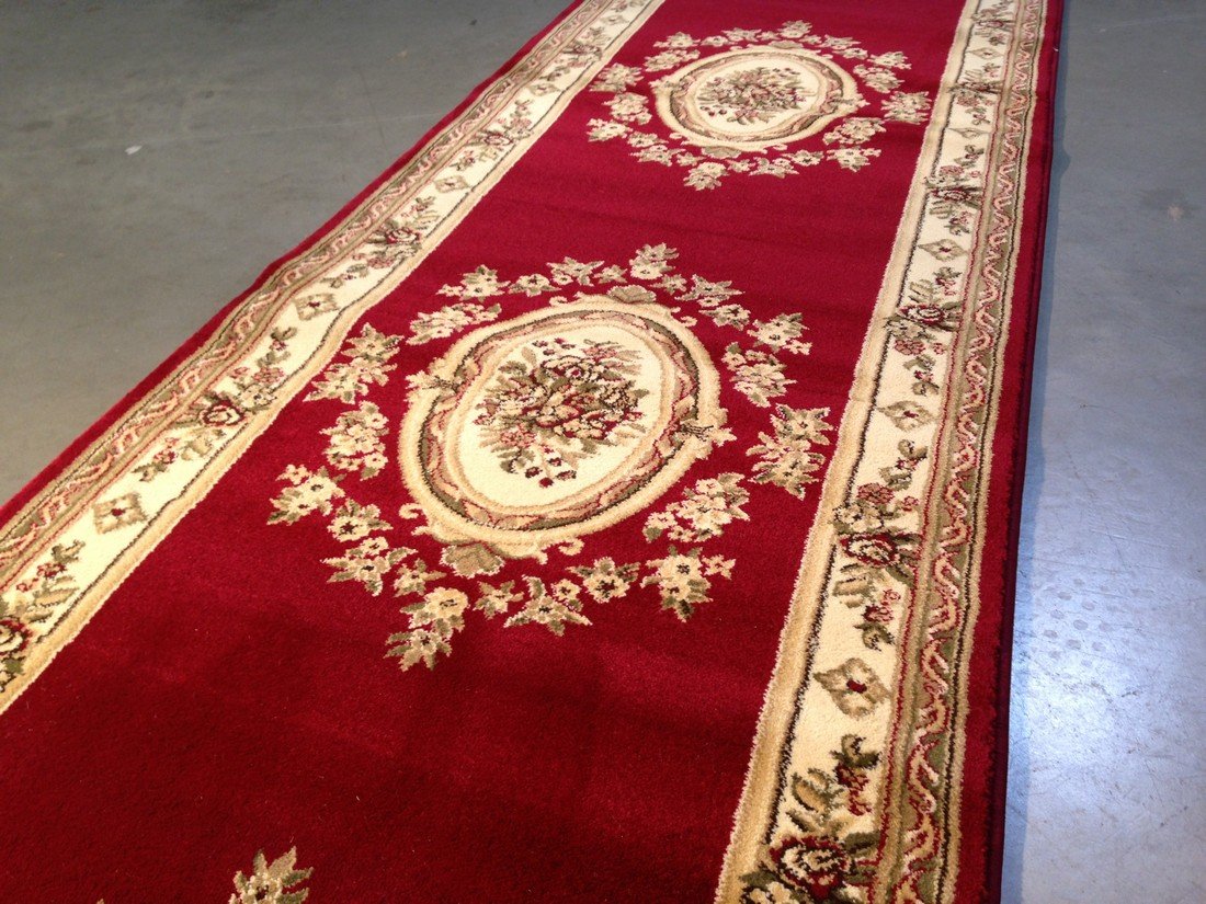 12 FT LONG FRENCH AUBUSSON DESIGN RUNNER (1 of 5)