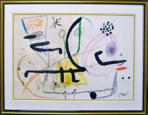 CERTIFIED LIMITED EDITION (OUT OF 20) JOAN MIRO COLOR (1 of 4)