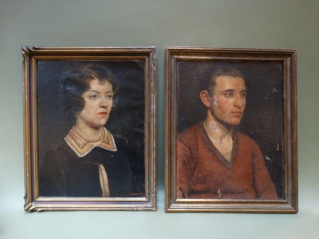 Cecilia Horwitz: Pair of Portraits, Man & Woman early: Cecilia Horwitz: Pair of Portraits, Man & Woman early 1930s Oil on Canvas P835 We are fascinated by this couple, this man and this woman: these are knockout portraits. alive, specific. The vitality of