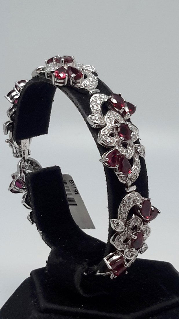 18k w/g Diamond w/ tap quality Natural Ruby 17.05 ct, (1 of 7)