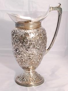 GORHAM STERLING REPOUSSE WATER PITCHER (1 of 1)