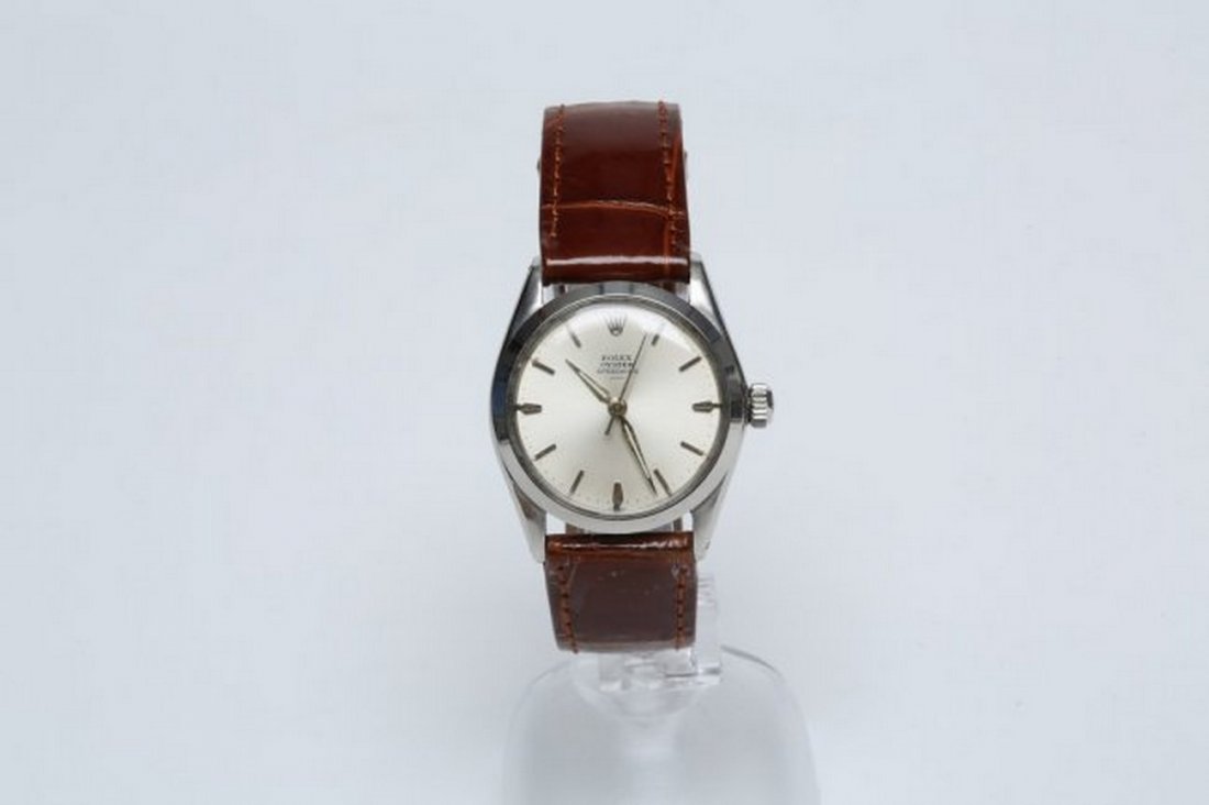 1950s Stainless Steel Midsize Rolex Speedking Watch (1 of 4)