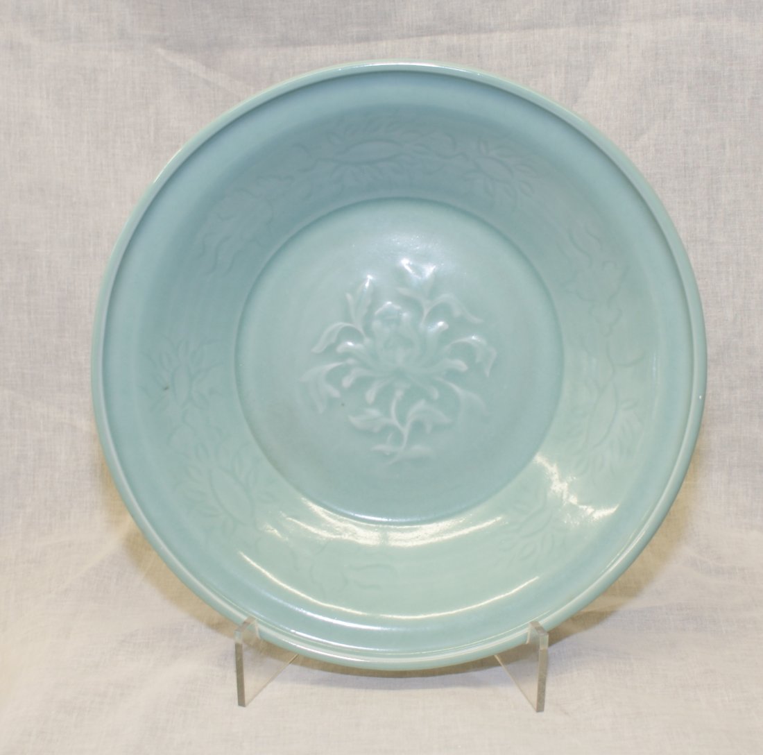 Green glaze plate. Yuan thru Ming Period (1 of 4)