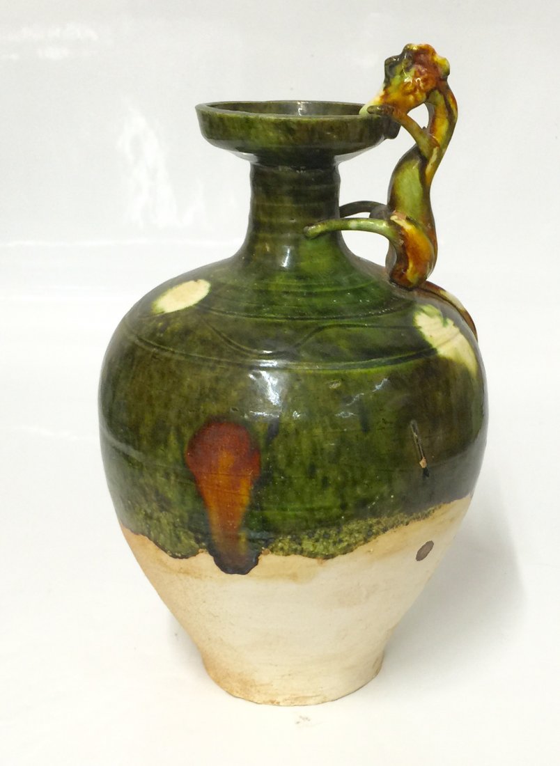 Tang glaze pottery vase.: Tang glaze pottery vase. Height 10 1/4 inches (26 cm.) Reference Number: 650