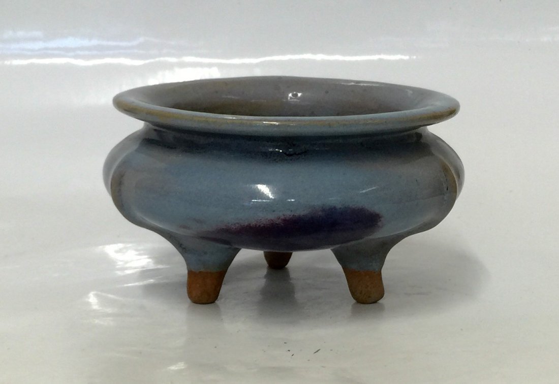 Junyao censer.  Song thru Ming Period. (1 of 4)