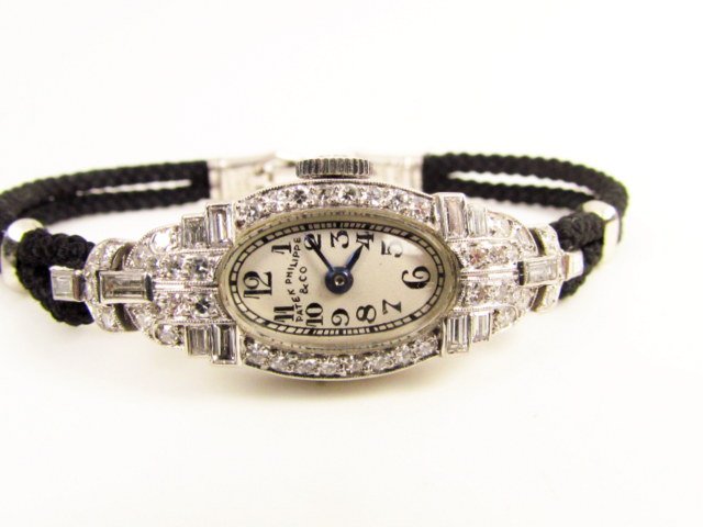 Vintage Patek Philippe diamond and platinum watch (1 of 8)