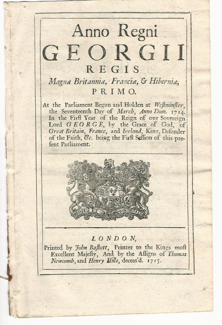1715 English Act of Parliament Riots (1 of 2)