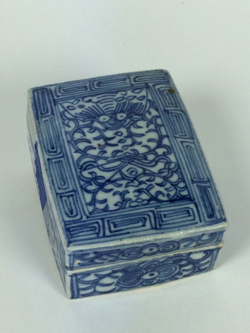 Blue And White Square Box (1 of 4)