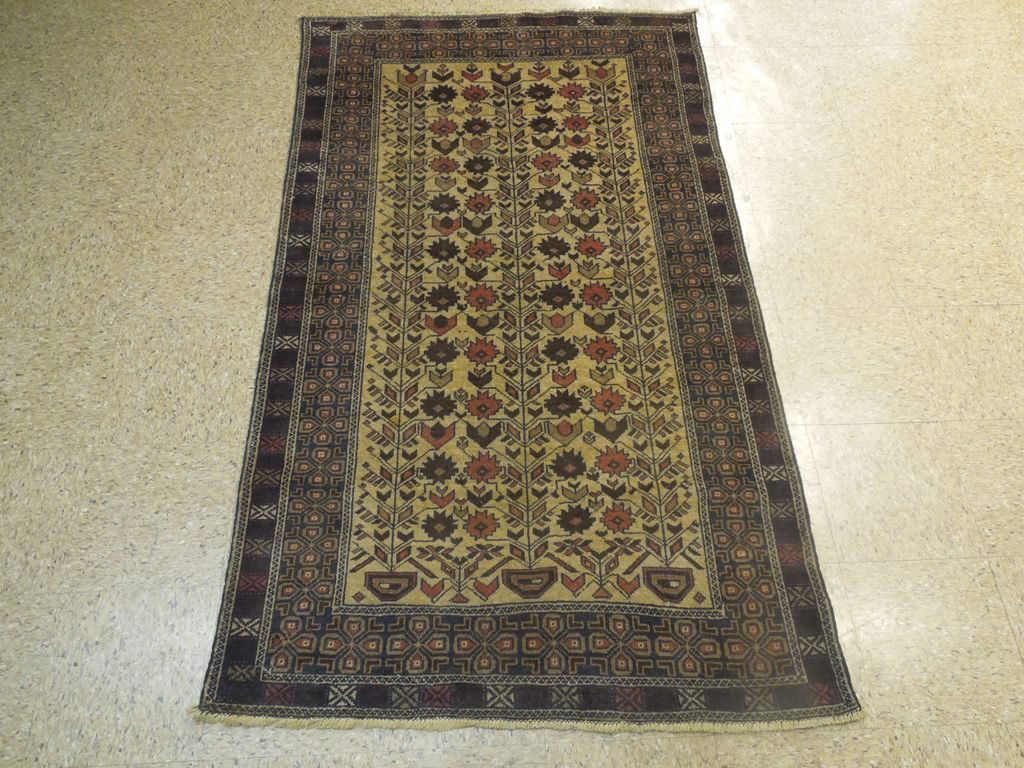 Fine Wool On Wool Turkoman Tribal Rug Size 7'X4' (1 of 6)