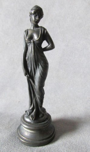 Lovely Miniature Art Nouveau Bronze Sculpture of a: A lovely Miniature bronze Sculpture depicting a Sensuous Lady. The bronze is well modeled with nice attention to detail. Shipping & Insurance is $10.00 within the USA, foreign shipping rates are deter