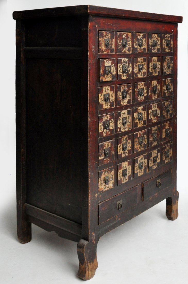 Chinese Antique Apothecary Cabinet in Original Finish (1 of 8)