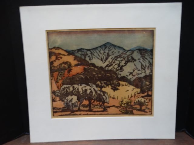 Anders Aldrin: Block Print, California Hills, Version 1 (1 of 6)