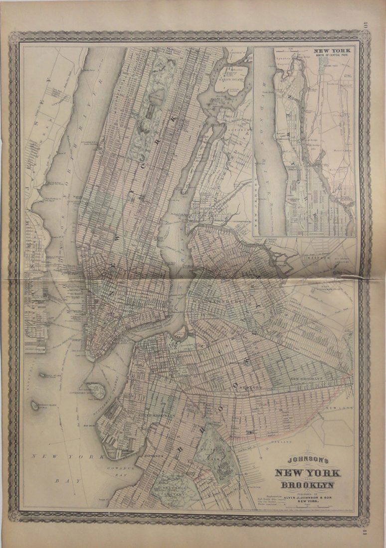 Map of New York & Brooklyn, 1868 (1 of 9)