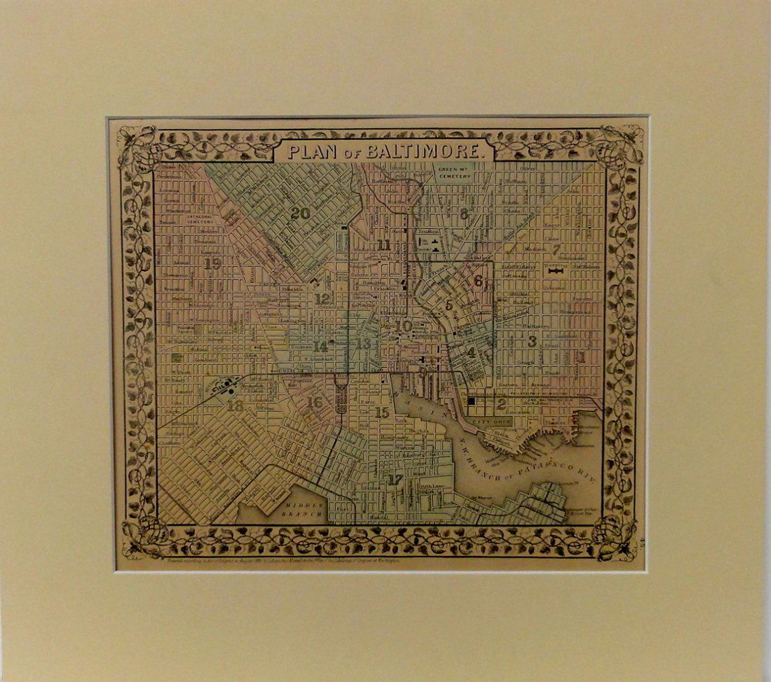 Plan of Baltimore, Maryland from Gray’s Atlas, 1875 (1 of 6)