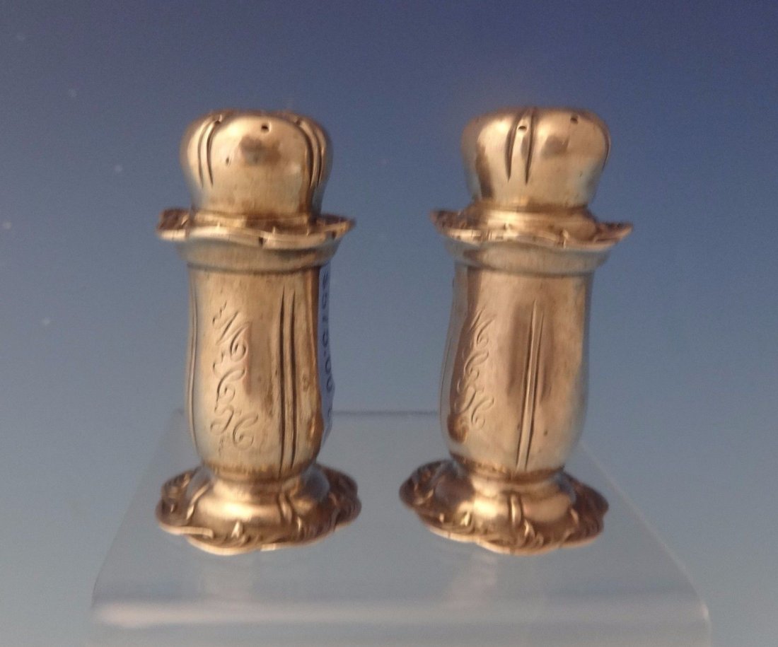 Chrysanthemum by Tiffany sterling pair salt & pepper (1 of 4)