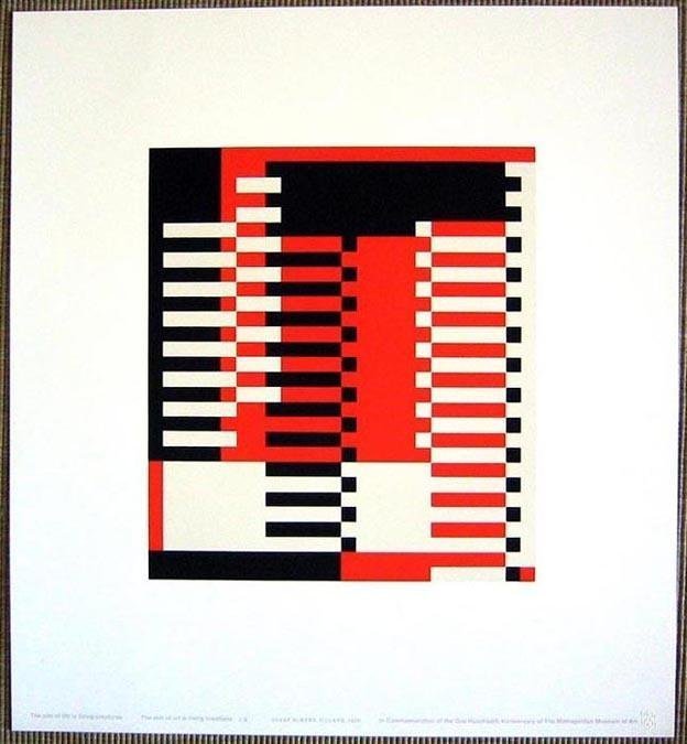 Josef Albers "Mma Pillars"Original Silkscreen 1970 (1 of 1)