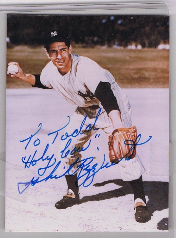 Phil Rizzuto - 3. 5 X 5 Photo W/ Certificate: Phil Rizzuto- 3.5 X 5 Photo W/ Signed Certificate. Certificate of Authenticity Is Provided by Timothy Sweeney with Embossed Seal of Authenticity. LA Ref Number: 1505