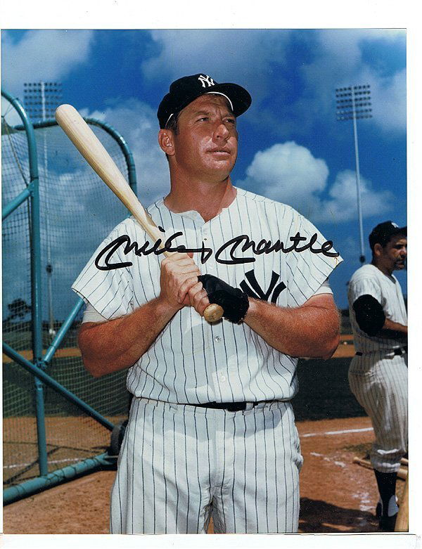 Mickey Mantle - 8 X 10 Photo W/ Certificate (1 of 1)