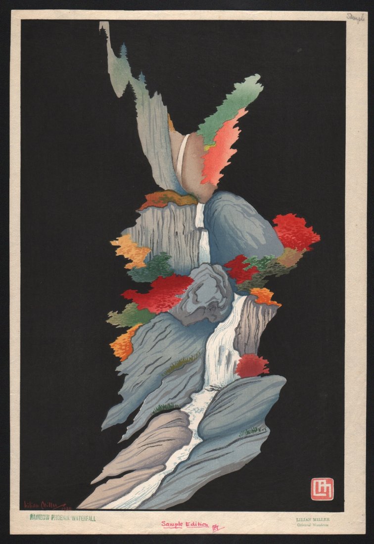 Original Japanese Woodblock Print by Lillian Miller (1 of 2)