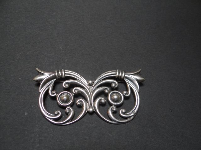Los Castillo Silver Sheaves Brooch M626 (1 of 4)