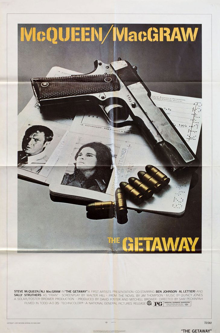 The Getaway 1972 American One Sheet Poster (1 of 1)