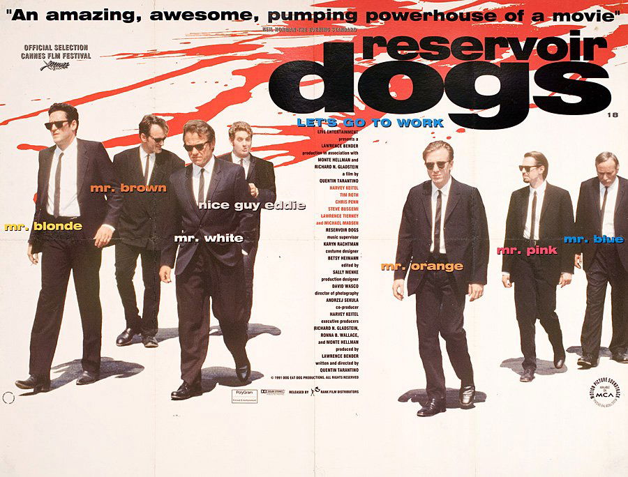 Reservoir Dogs 1992 British Quad Poster (1 of 1)