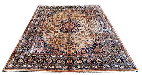 HIGH QUALITY GHAZIKHAN WORKSHOP PERSIAN MASHHAD HAND: BASED ON NORMALLY A COTTON FOUNDATION, THE WOOL PILE USED IN MASHAD RUGS IS AMONGST THE BEST IN IRAN. THE WOOL USED IS SOFT AND THE PILE IS TIGHT AND THIN. DARK RED, BLUE AND KHAKI ARE THE TYPICAL COL