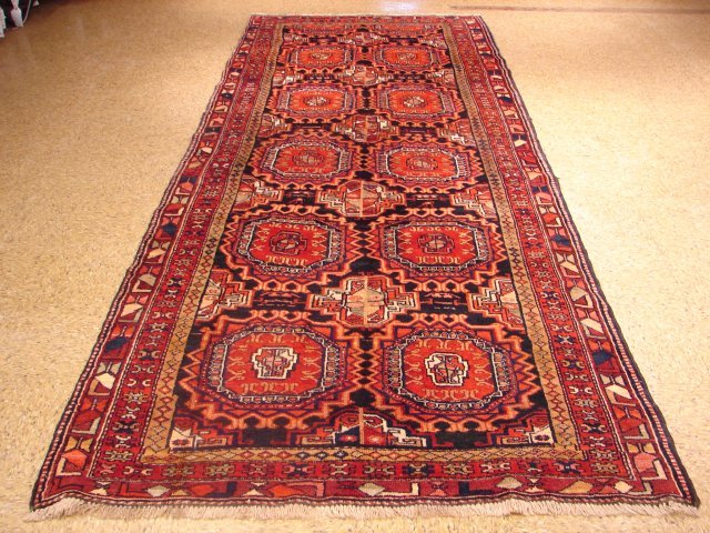 Decorative 4.4X11' Persian Heriz Carpet (1 of 6)